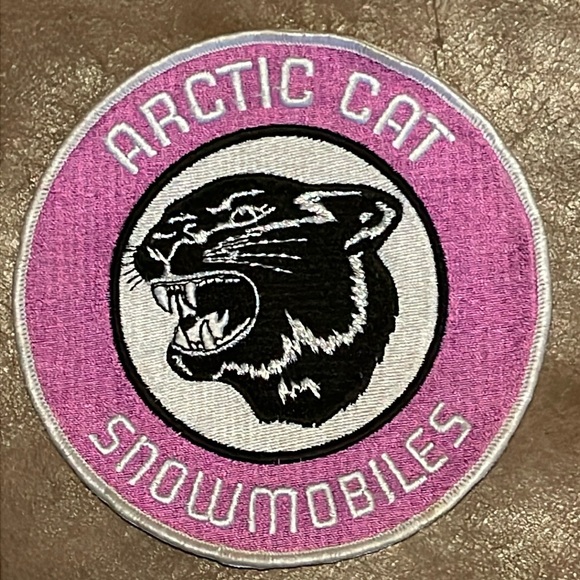Artic Cat Snowmobile Lavender Colored Patch. Excellent Condition. 6 Inches. - Picture 1 of 4